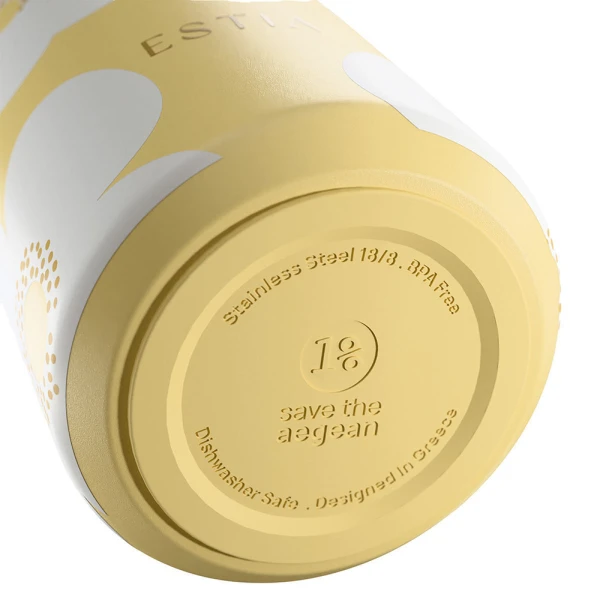 ESTIA HOME ART ΘΕΡΜΟΣ PULSE SAVE THE AEGEAN 500ml YELLOW DAISY
