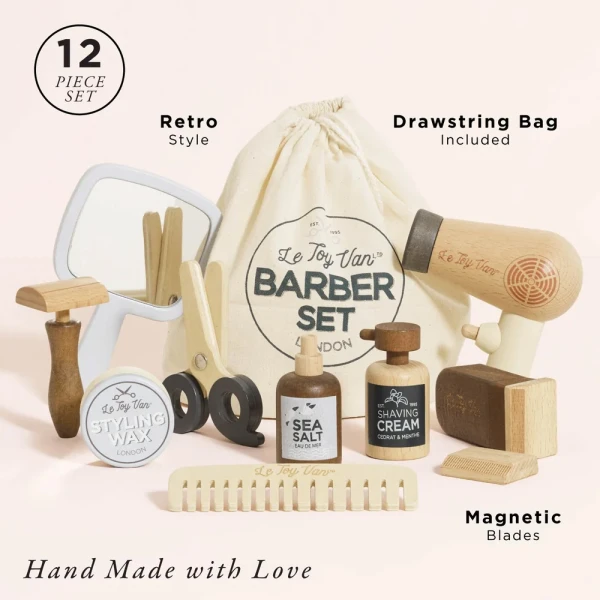 LE TOY VAN ΞΥΛΙΝΟ ΣΕΤ BARBER