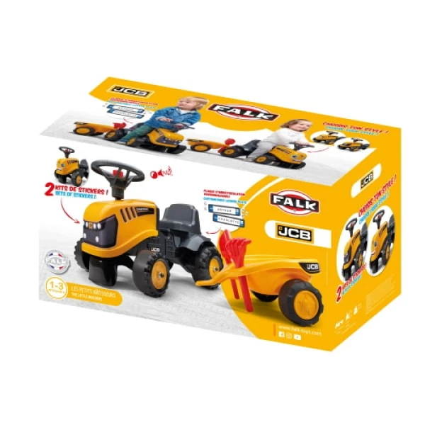 FALK BABY JCB FASTRAC ΠΟΔΟΚΙΝΗΤΟ ΤΡΑΚΤΕΡ ΜΕ ΤΡΕΙΛΕΡ, ΤΣΟΥΓΚΡΑΝΑ & ΦΤΥΑΡΙ