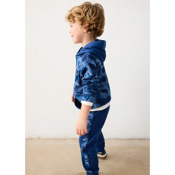 MAYORAL FLEECE PRINTED  BLUE DARK