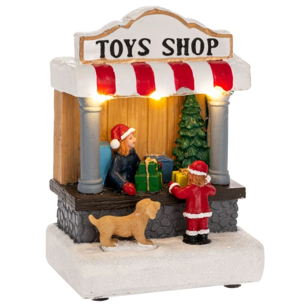 TOY STORE WITH LIGHT 10X8X15 CM BATTERY OPERATED