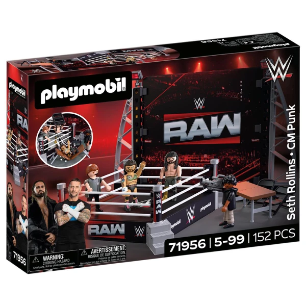PLAYMOBIL WWE® SETH ROLLINS ΚΑΙ CM PUNK ΣΤΟ ΡΙΝΓΚ