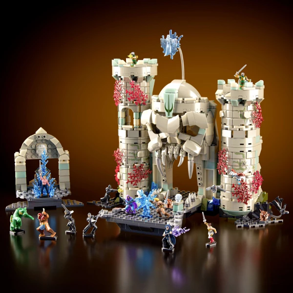 MATTEL BRICK SHOP MASTERS OF THE UNIVERSE BUILDING SET - BATTLE OF CASTLE GRAYSKULL