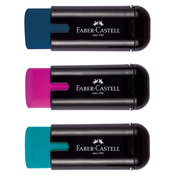 FABER-CASTELL ΓΟΜΑ-ΞΥΣΤΡΑ COMBI ΜΑΥΡΗ - 3 ΧΡΩΜΑΤΑ