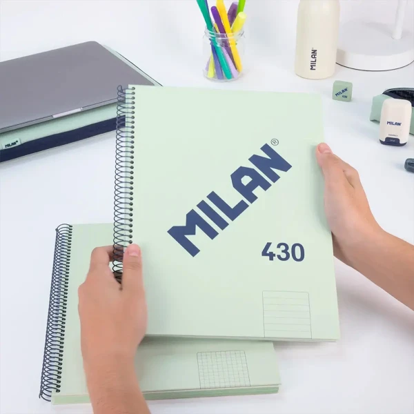 MILAN ΤΕΤΡΑΔΙΟ ΣΠΙΡΑΛ A4 80 ΦΥΛΛΑ COLLECTION ΠΡΑΣΙΝΟ