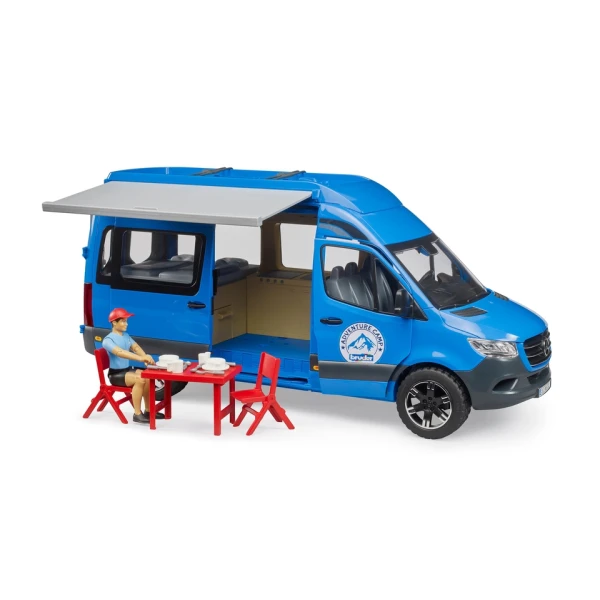 BRUDER ΦΟΡΤΗΓΑΚΙ MERCEDES SPRINTER CAMPER ΜΕ ΟΔΗΓΟ ΚΑΙ ΕΞΟΠΛΙΣΜΟ