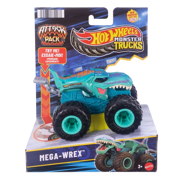 HOT WHEELS MONSTER TRUCKS ΟΧΗΜΑ ATTACK PACK - MEGA-WREX