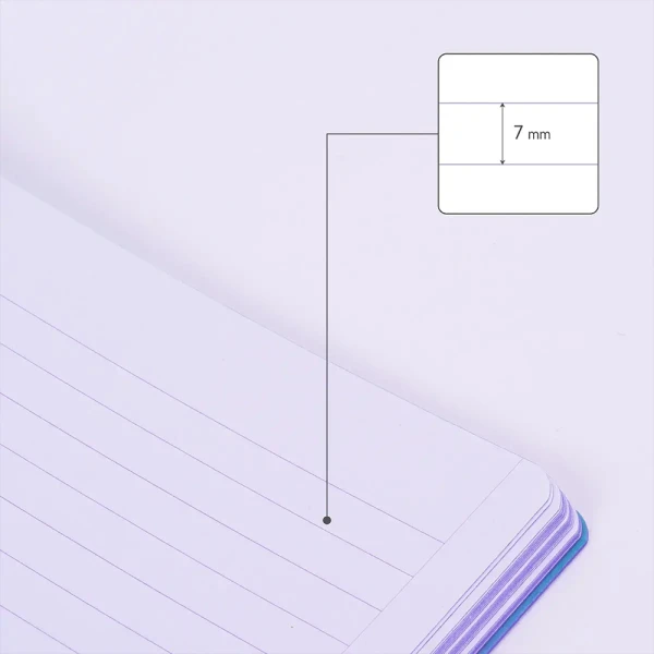 MILAN A4 BOUND NOTEBOOK 48 SHEETS STRIPED SUNSET COLLECTION LILAC