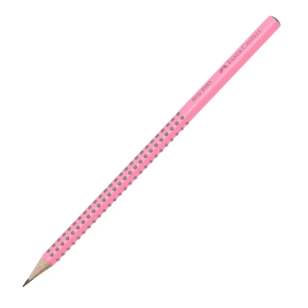 FABER-CASTELL ΜΟΛΥΒΙ GRIP HB ΑΝΟΙΧΤΟ ΡΟΖ