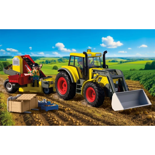 PLAYMOBIL COUNTRY ΜΕΓΑΛΟ ΤΡΑΚΤΕΡ ΜΕ ΠΑΤΑΤΟΕΞΑΓΩΓΕΑ
