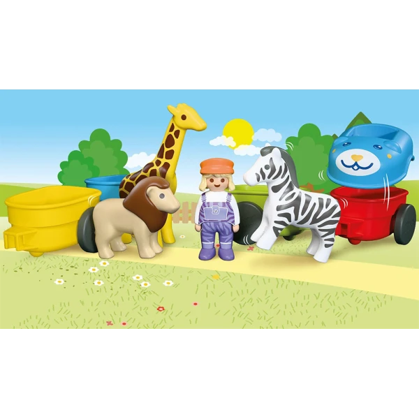 PLAYMOBIL JUNIOR ΤΡΕΝΟ ΜΕ ΖΩΑΚΙΑ