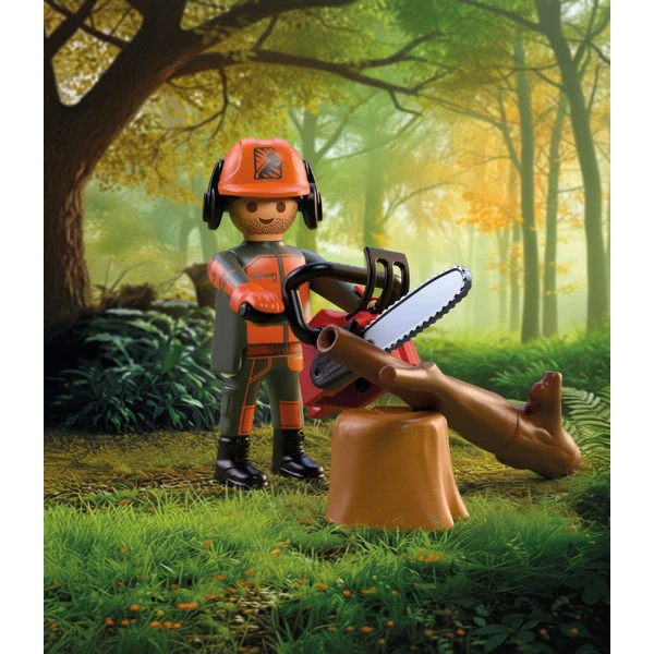 PLAYMOBIL SPECIAL PLUS ΞΥΛΟΚΟΠΟΣ ΜΕ ΑΛΥΣΟΠΡΙΟΝΟ