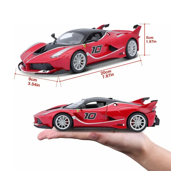 BBURAGO 1:24 RACE FERRARI FXX-K (N.10) RED