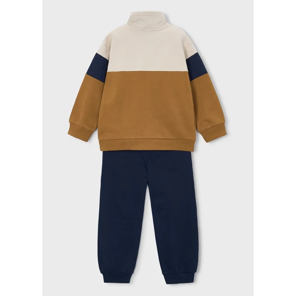 MAYORAL TRACKSUIT JACKET HOODLESS CLAY