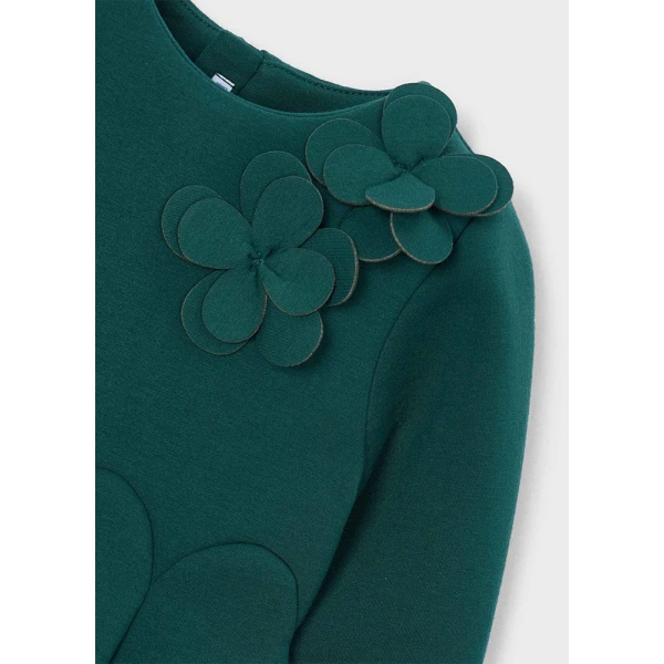 MAYORAL DRESS NEOPRENE GREEN
