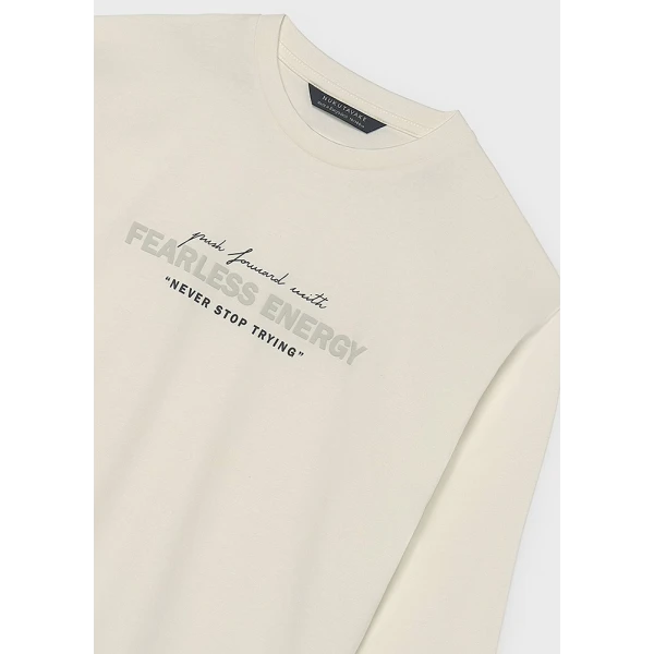 MAYORAL T-SHIRT ΜΑΚΡΥΜΑΝΙΚΟ ENERGY ΚΡΕΜ
