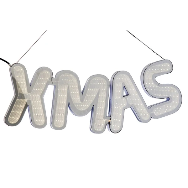  X MAS 3D LED DECO ICE WHITE 30CM ELECTRIC