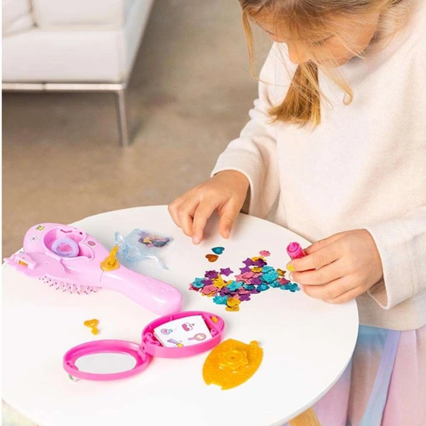 FUNLOCKETS ΜΥΣΤΙΚΗ ΒΟΥΡΤΣΑ ΜΑΛΛΙΩΝ ΜΕ GLITTER