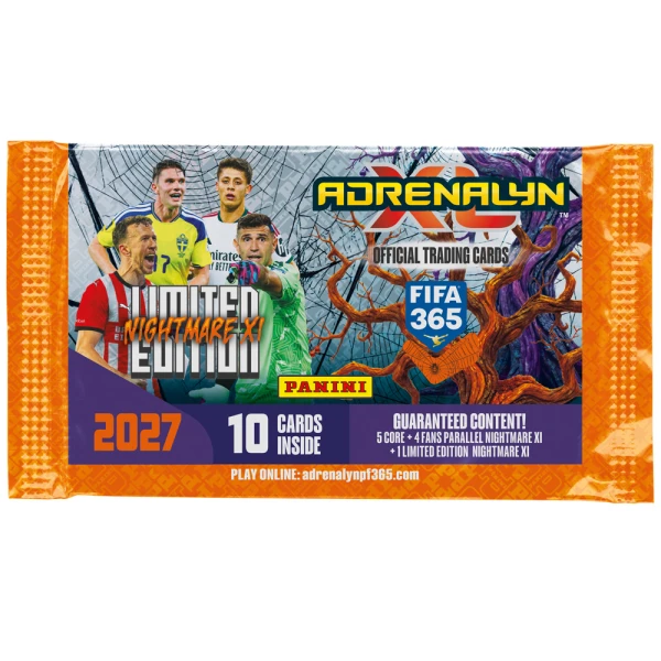 PANINI FIFA 365 2027 ADRENALYN NIGHTMARE XL ΦΑΚΕΛΑΚΙ ΜΕ 10 ΚΑΡΤΕΣ