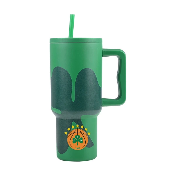 ESTIA HOME ART STRAW TUMBLER XL 900ml PANATHINAIKOS BC