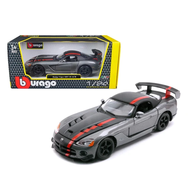 BBURAGO 1:24 DODGE VIPER SRT10 ACR GREY