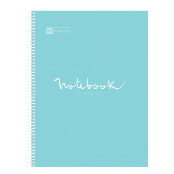 MIQUELRIUS SPIRAL NOTEBOOK A4 80 SHEETS STRIPED MR EMOTIONS SKYBLUE