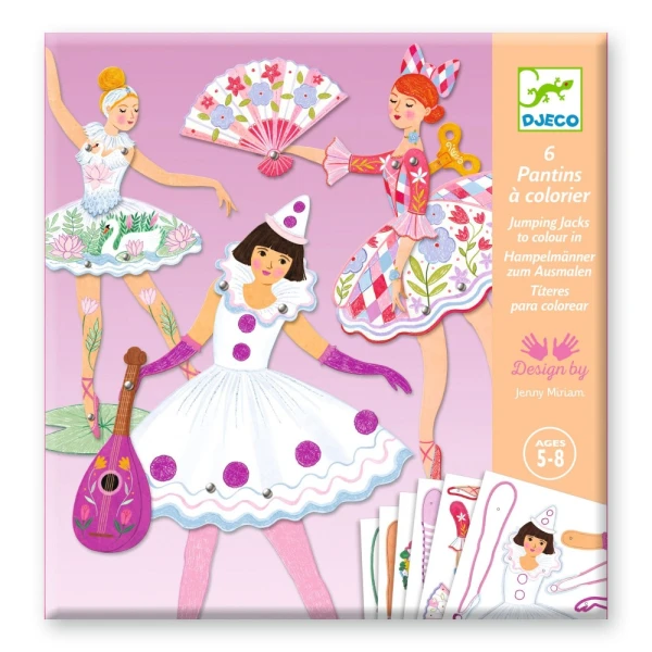DJECO CONSTRUCTION BALLERINA MARIONETS