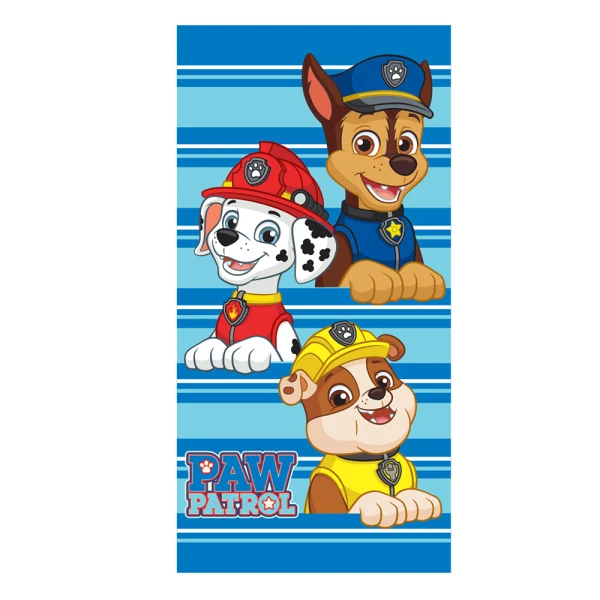 KIDS BEACH TOWEL MICROFIBER 70X140 cm BLUE PAW PATROL