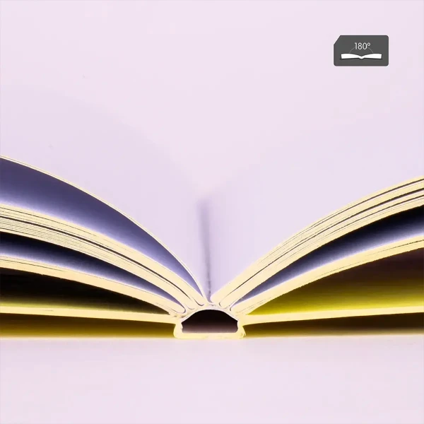 MILAN A4 BOUND NOTEBOOK 48 SHEETS STRIPED SUNSET COLLECTION YELLOW