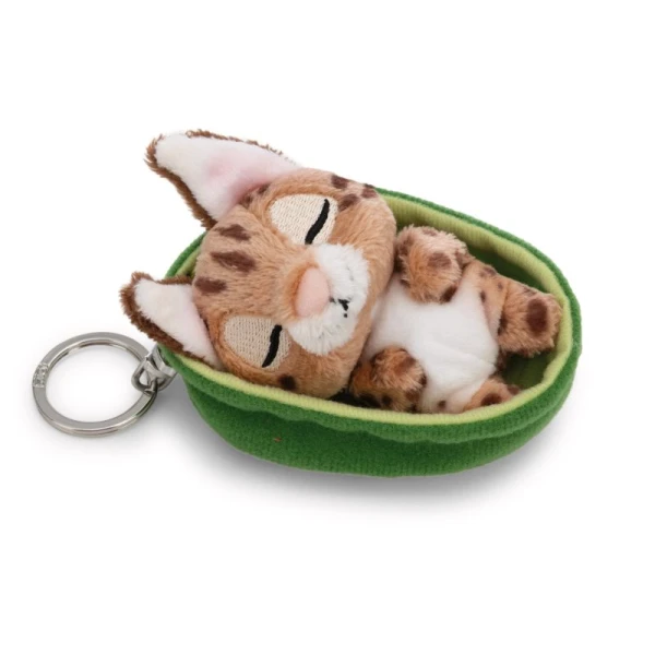 SLEEPING PETS PLUSH KEYHOLDER 8 cm - CARACAL