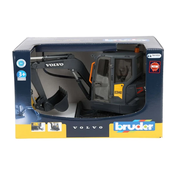 BRUDER ΕΚΣΚΑΦΕΑΣ VOLVO ECR40 MINI ΜΕ ΕΡΠΥΣΤΡΙΕΣ