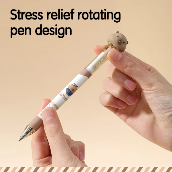 DELI CAPYBARA BLUE PEN 0.5mm – 4 DESIGNS
