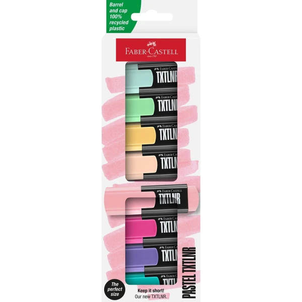 FABER-CASTELL ΣΕΤ 8 MINI ΠΑΣΤΕΛ ΥΠΟΓΡΑΜΜΙΣΤEΣ