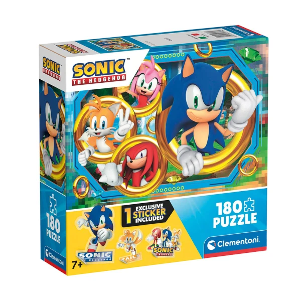 CLEMENTONI ΠΑΙΔΙΚΟ ΠΑΖΛ SUPER COLOR SONIC 180 ΤΜΧ
