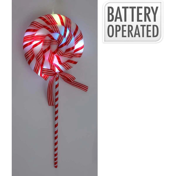 LOLLIPOP WITH LED 16X43 cm MULTI C