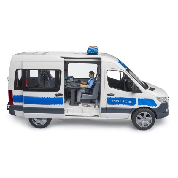 BRUDER MERCEDES-BENZ SPRINTER POLICE VAN WITH POLICE OFFICER