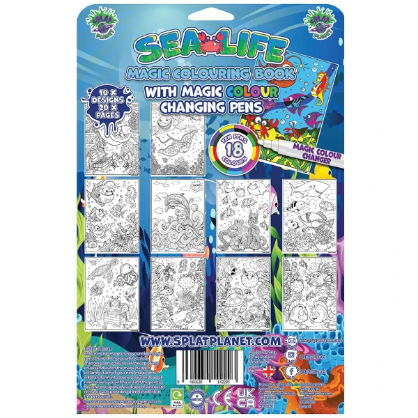 SPLAT PLANET ΒΙΒΛΙΟ ΖΩΓΡΑΦΙΚΗΣ MAGIC SEA LIFE