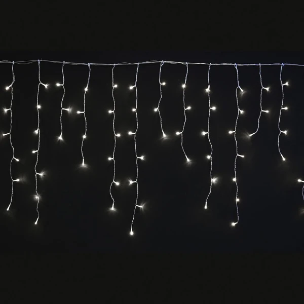 150 LED ICICLE CLEAR WHITE 3 METERS CONNECTABLE
