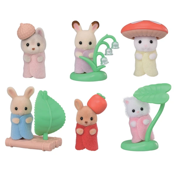 THE SYLVANIAN FAMILIES MINI FOREST COSTUME BABIES SERIES ΦΙΓΟΥΡΑ ΕΚΠΛΗΞΗ