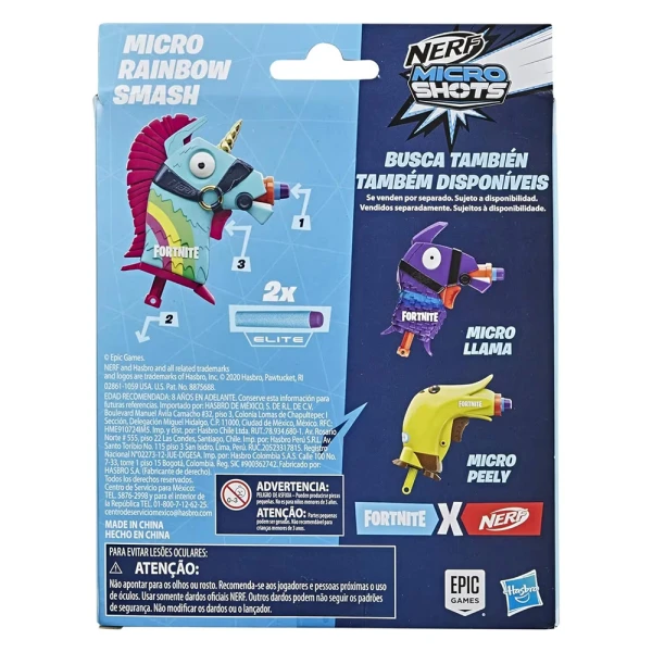 NERF ΕΚΤΟΞΕΥΤΗΣ FORTNITE MICRO RAINBOW SMASH