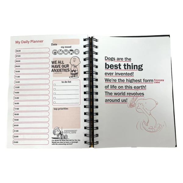BACK ME UP ORGANIZER PLANNER PEANUTS
