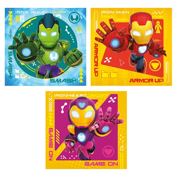 CLEMENTONI ΠΑΙΔΙΚΟ ΠΑΖΛ SUPER COLOR 3X48 τεμ. IRON MAN & HIS AWESOME FRIENDS