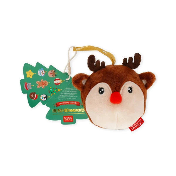 LEGAMI PLUSH HANGING OH-OH ORNAMENT - REINDEER