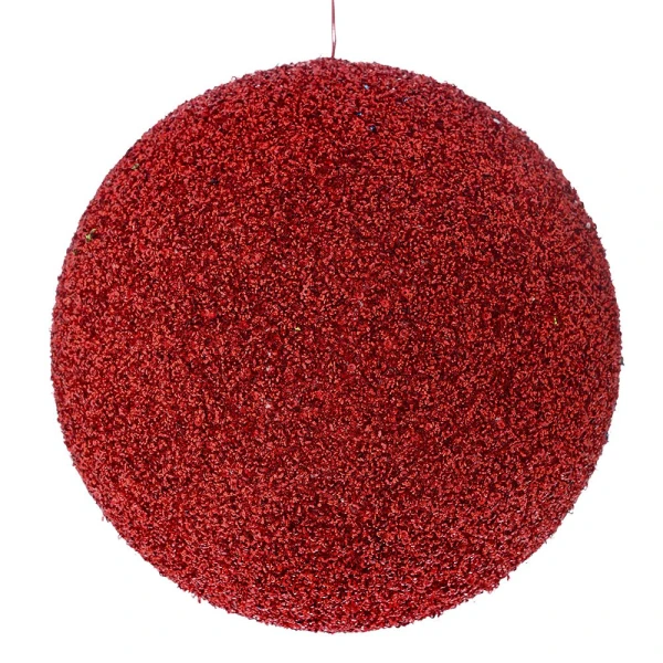RED GLITTER FOAM BALL 25cm