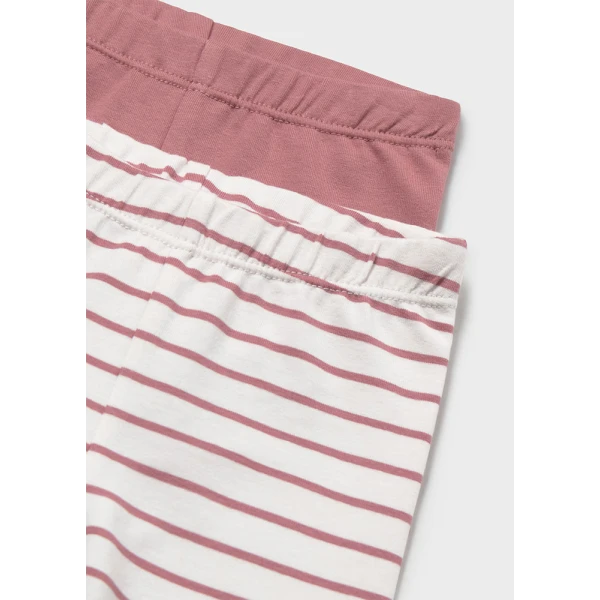 MAYORAL SET 2 LEGGINGS REDDISH