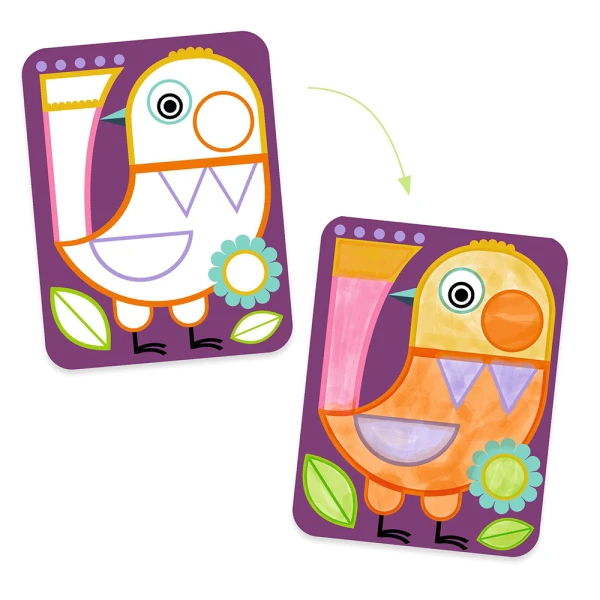 DJECO PAINTING CUTE ANIMALS WITH WATERCOLORS