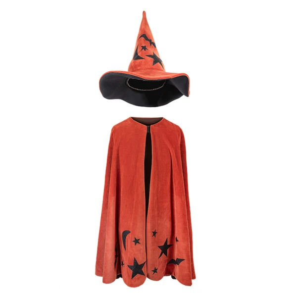 ΣΤΟΛΗ ΚΑΠΑ ΠΟΡΤΟΚΑΛΙ ΜΕ ΚΑΠΕΛΟ HALLOWEEN
