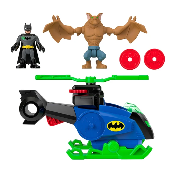 IMAGINEXT SUPER FRIENDS BATMAN ΜΕ ΕΛΙΚΟΠΤΕΡΟ