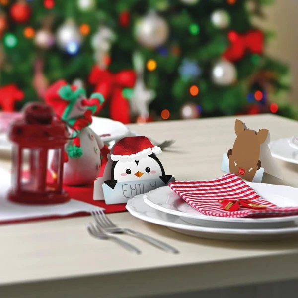 LEGAMI SET 12 CHRISTMAS PARTY PLACE CARDS