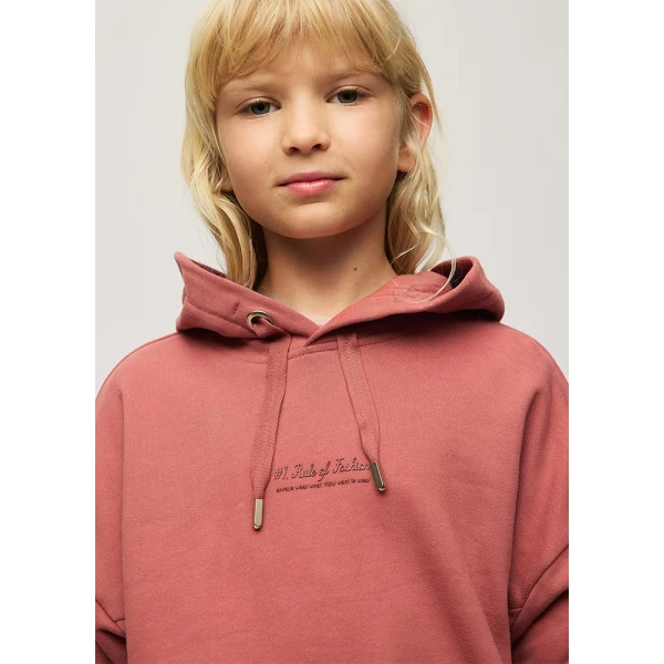 MAYORAL FLEECE WITH HOOD  TERRACOTTA 